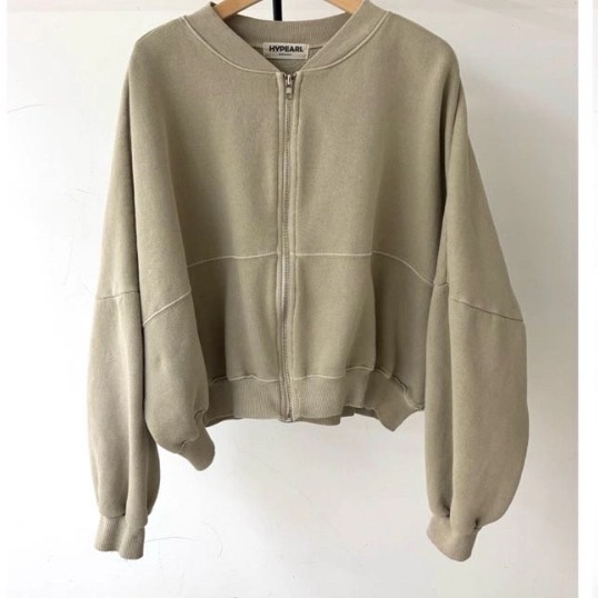 HYPEARL韓國直郵㊣女士新款休閑時尚職業人氣真品衛衣拉鏈復古HYPEARL衛衣