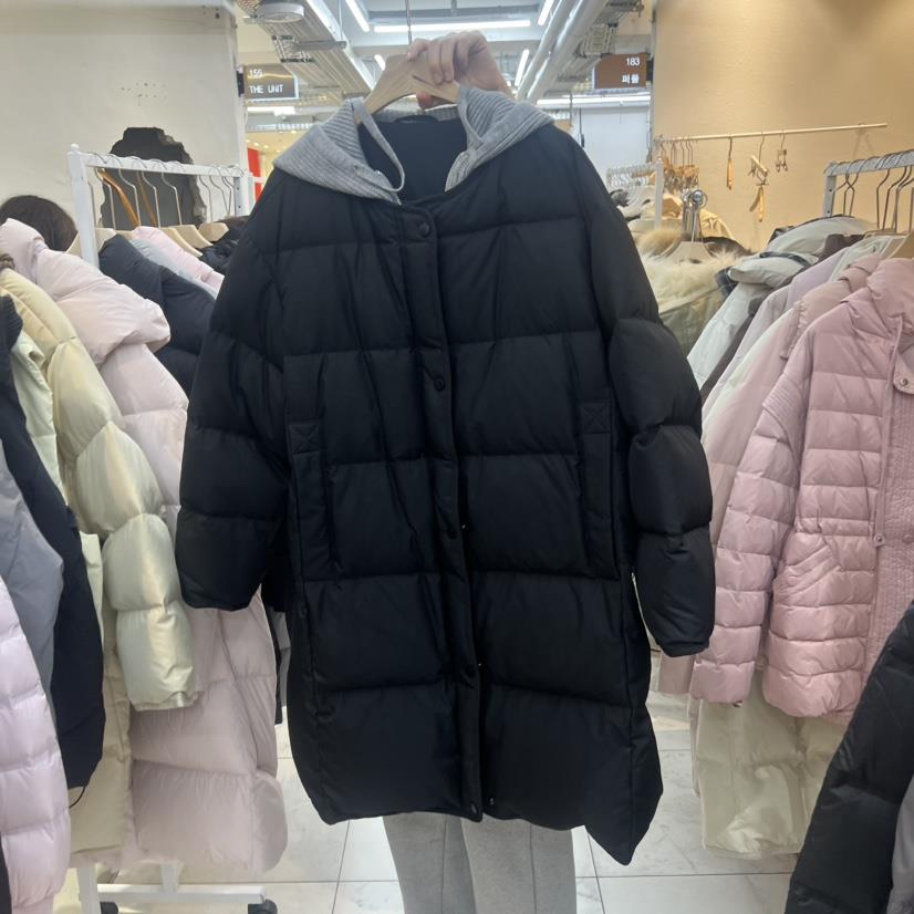 SIMPLE PARK/WMSTORY東大門㊣代購女裝新品人氣長款羽絨服填充連帽SIMPLE PARK/WMSTORY長款羽絨服