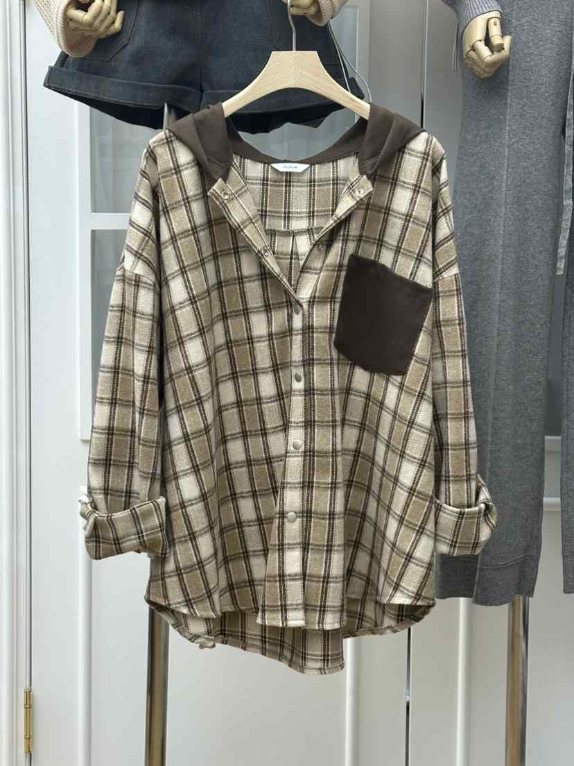 RE:FRESH-L韓國直郵㊣女裝新款25秋冬熱賣人氣休閑襯衫蕾絲衫RE:FRESH襯衫/蕾絲衫