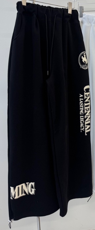 UNA/THE MAY韓國代購㊣女士新品職業休閑時尚25秋冬休閑褲抓絨THEMAY/UNA休閑褲