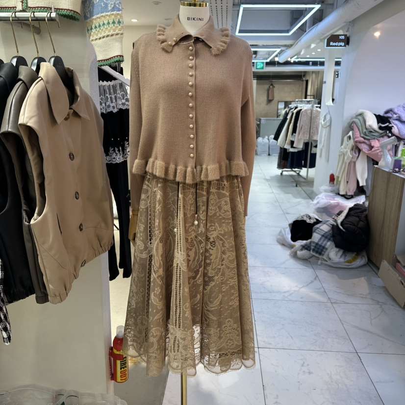 BIKINI東大門㊣代購女士新款真品25秋冬人氣推薦熱賣連衣裙BIKINI連衣裙