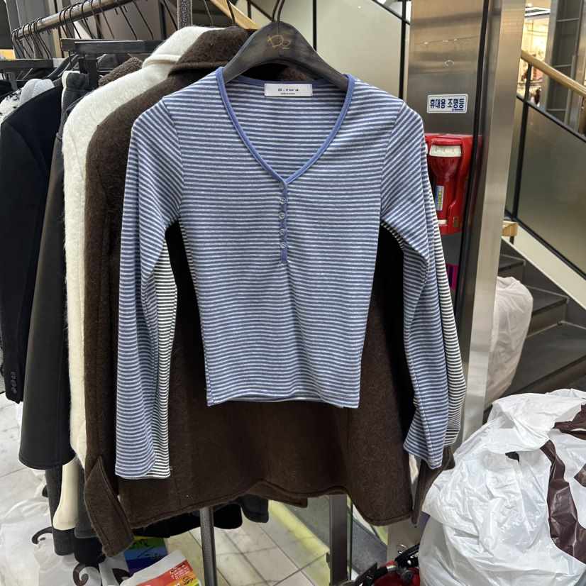 A2/D2韓國代購㊣女裝新品25秋冬時尚人氣真品職業休閑長袖T恤A2/D2長袖T恤