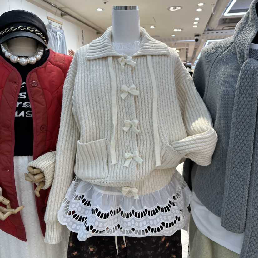 AKRA BY ART韓國代購㊣女士新品時尚熱賣推薦休閑毛衣開衫AKRA BY ART毛衣