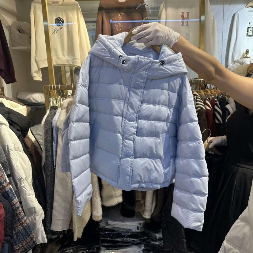 COCO HOLIC東大門㊣實拍女士新款休閑熱賣短款棉服連帽衫絨COCO HOLIC短款棉服