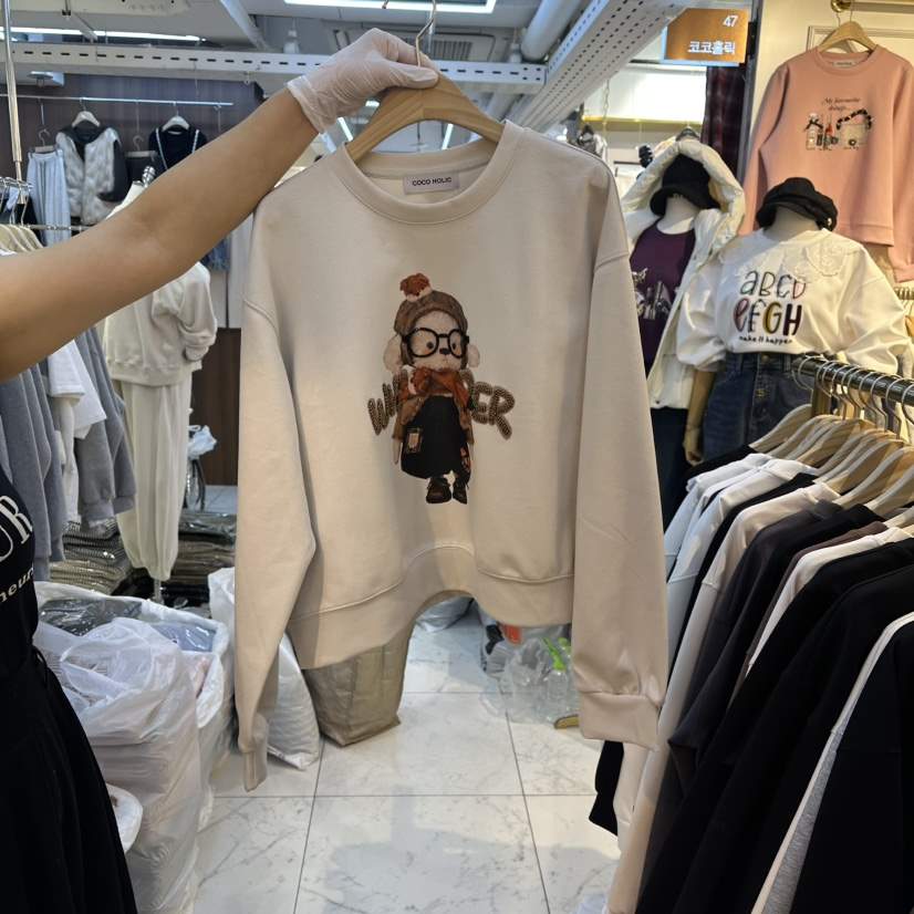 COCO HOLIC東大門㊣直郵女裝新品熱賣職業人氣推薦25秋冬衛衣COCO HOLIC衛衣