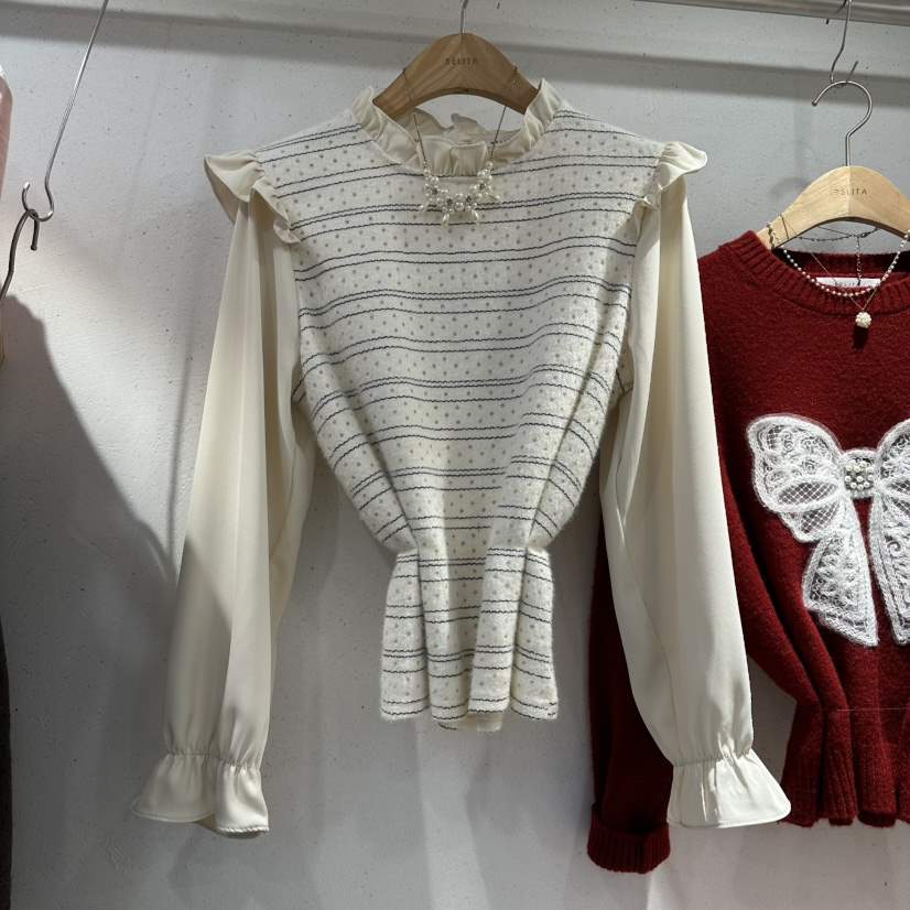 BELITA東大門㊣直郵女裝新品推薦休閑真品時尚人氣襯衫蕾絲衫BELITA襯衫/蕾絲衫