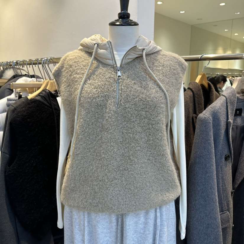 EYEFUL-Q韓國直郵㊣女士新品推薦職業25秋冬時尚人氣馬甲連帽eyeful馬甲