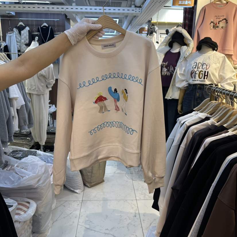 COCO HOLIC東大門㊣代購女士新品人氣25秋冬推薦休閑真品衛衣COCO HOLIC衛衣