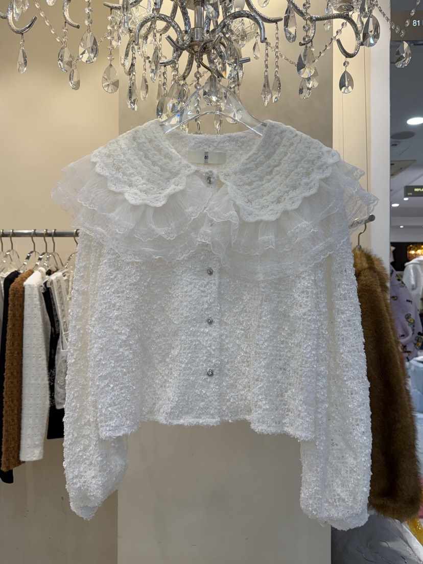 81 MARKET-L韓國直郵㊣女士新款真品職業休閑時尚襯衫蕾絲衫81 MARKET-L襯衫/蕾絲衫