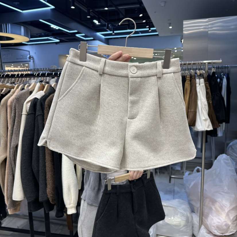 HOT PLACE韓國直郵㊣女士新品推薦職業時尚25秋冬短褲羊毛HOT PLACE_ISSUE/DREAM GIRIS短褲