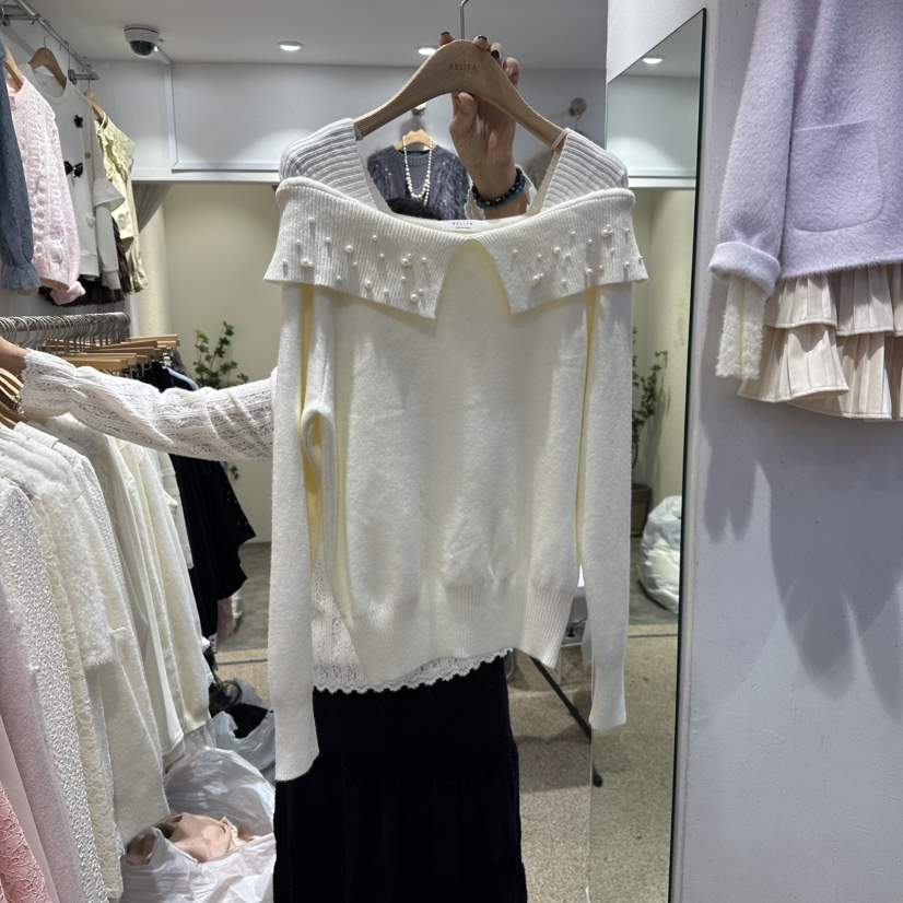 BELITA韓國直郵㊣女士新品25秋冬真品休閑推薦人氣熱賣針織衫BELITA針織衫