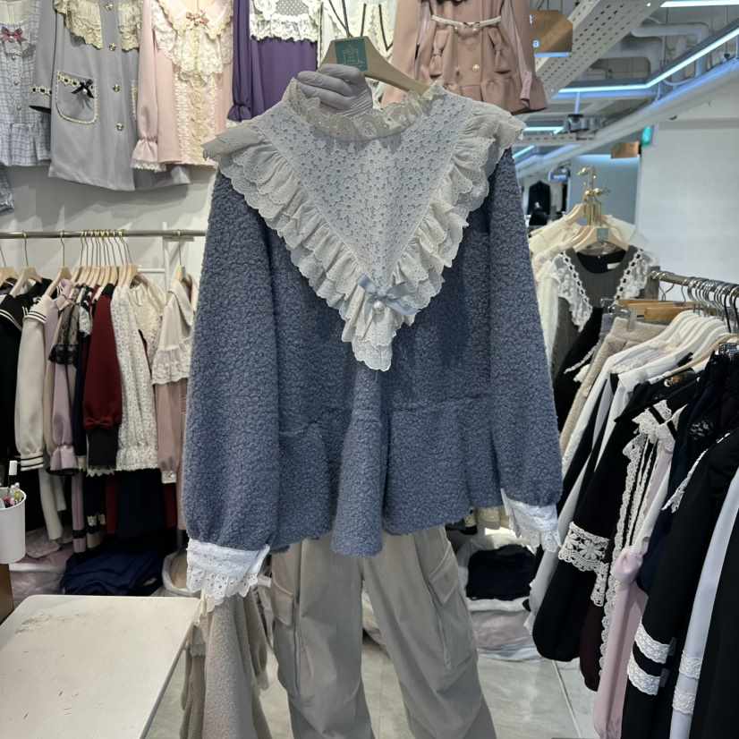 PAPA東大門㊣實拍女裝新品職業休閑人氣真品推薦25秋冬衛衣PaPa/HALMADE衛衣