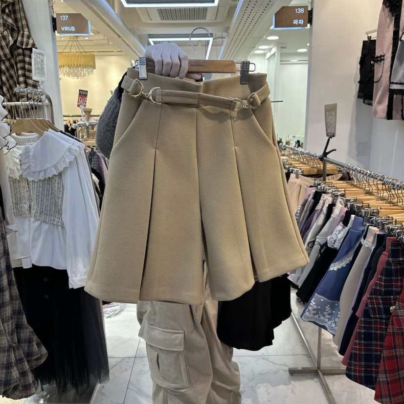 PAPA韓國代購㊣女士新品人氣熱賣休閑推薦真品職業時尚短褲PaPa/HALMADE短褲