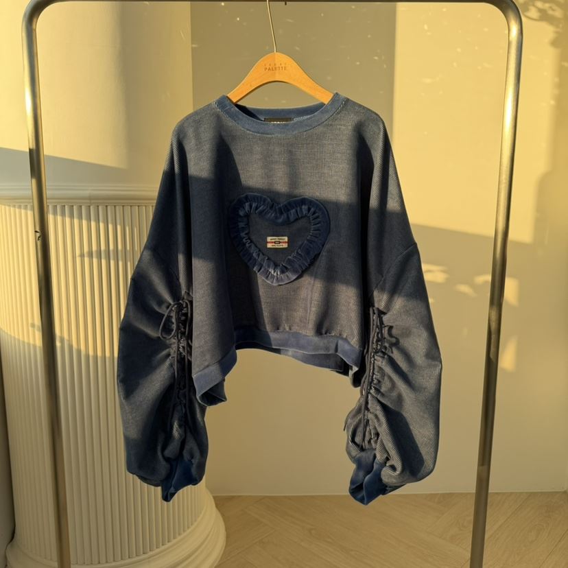 PALETTE-Q韓國代購㊣女裝新款熱賣推薦25秋冬時尚衛衣天鵝絨PALETTE-Q衛衣