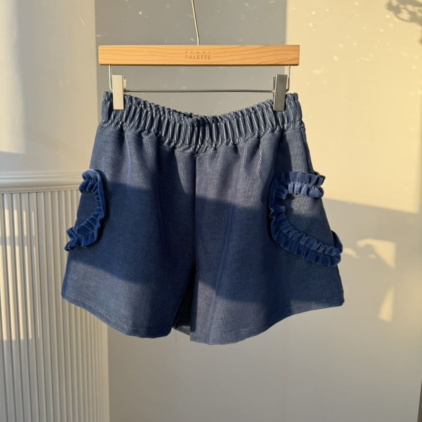 PALETTE-Q韓國直郵㊣女裝新品休閑推薦人氣真品短褲天鵝絨PALETTE-Q短褲