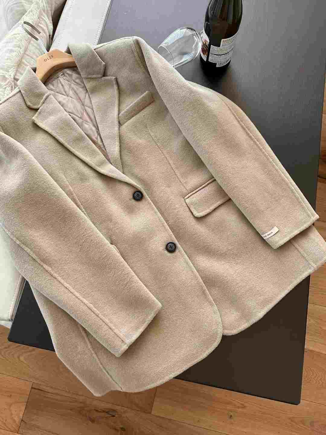 OLZE-올제-T韓國代購㊣女士新款人氣推薦休閑職業短款大衣OLZE-올제-T短款大衣