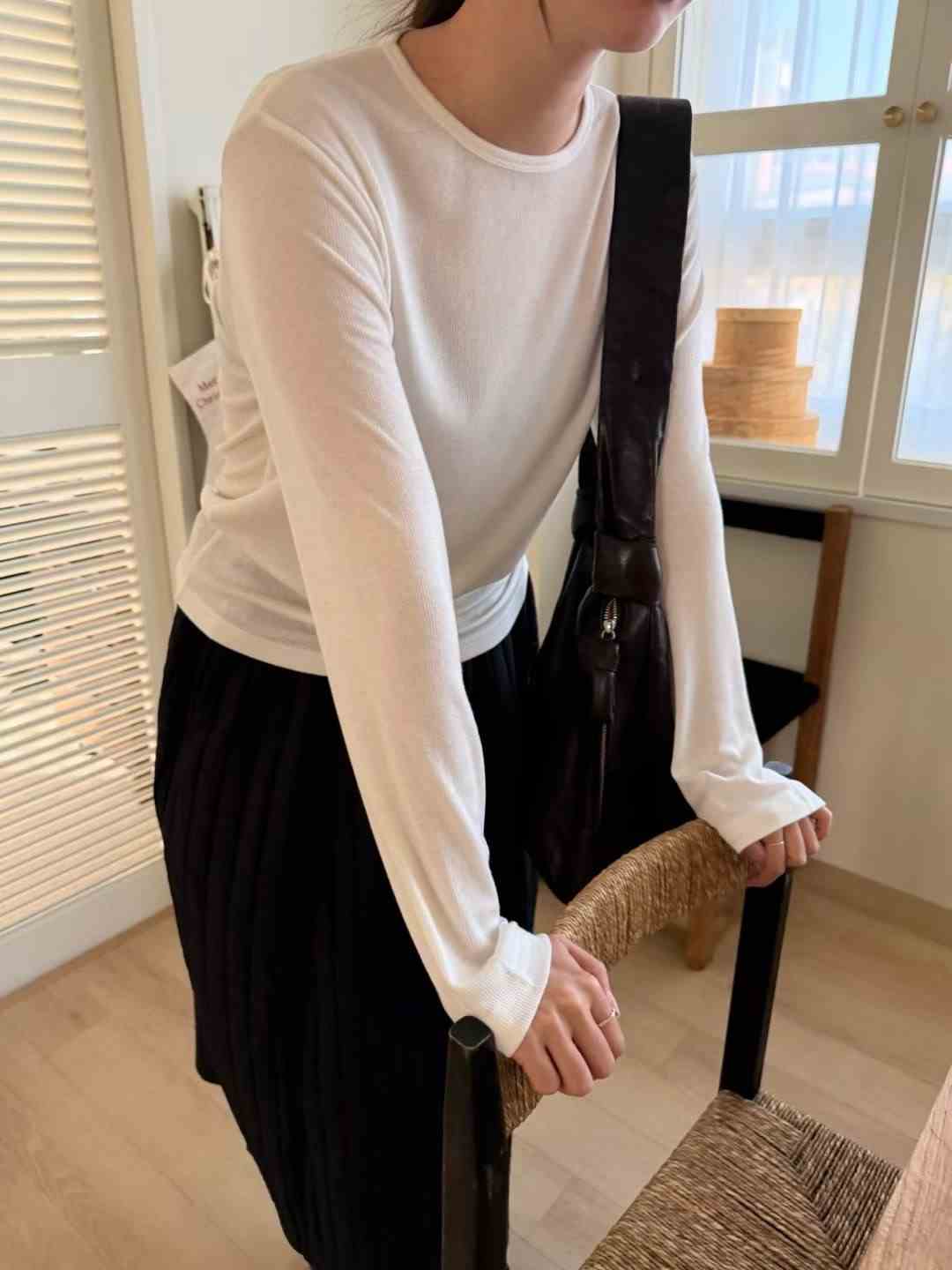 LANDMARK韓國代購㊣女裝新款熱賣職業時尚休閑真品推薦長袖T恤LANDMARK長袖T恤