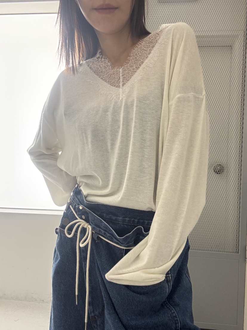 FRANC—L韓國代購㊣女士新品時尚推薦人氣真品長袖T恤安哥拉FRANC長袖T恤