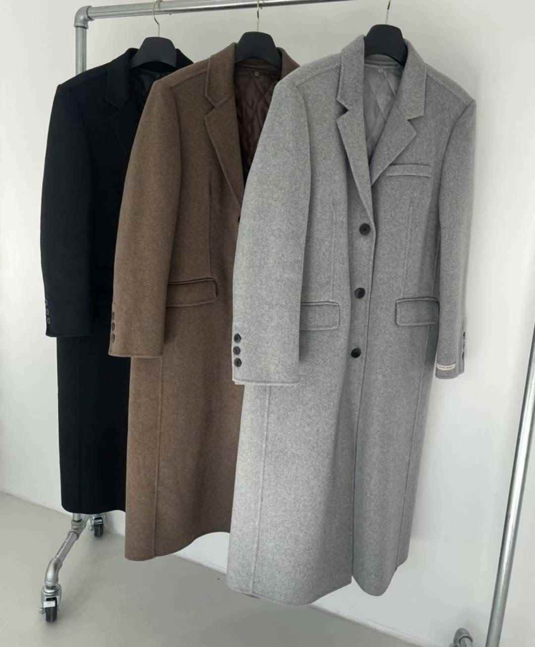 OLZE-올제-T東大門㊣實拍女裝新品真品休閑人氣中長款大衣OLZE-올제-T中長款大衣