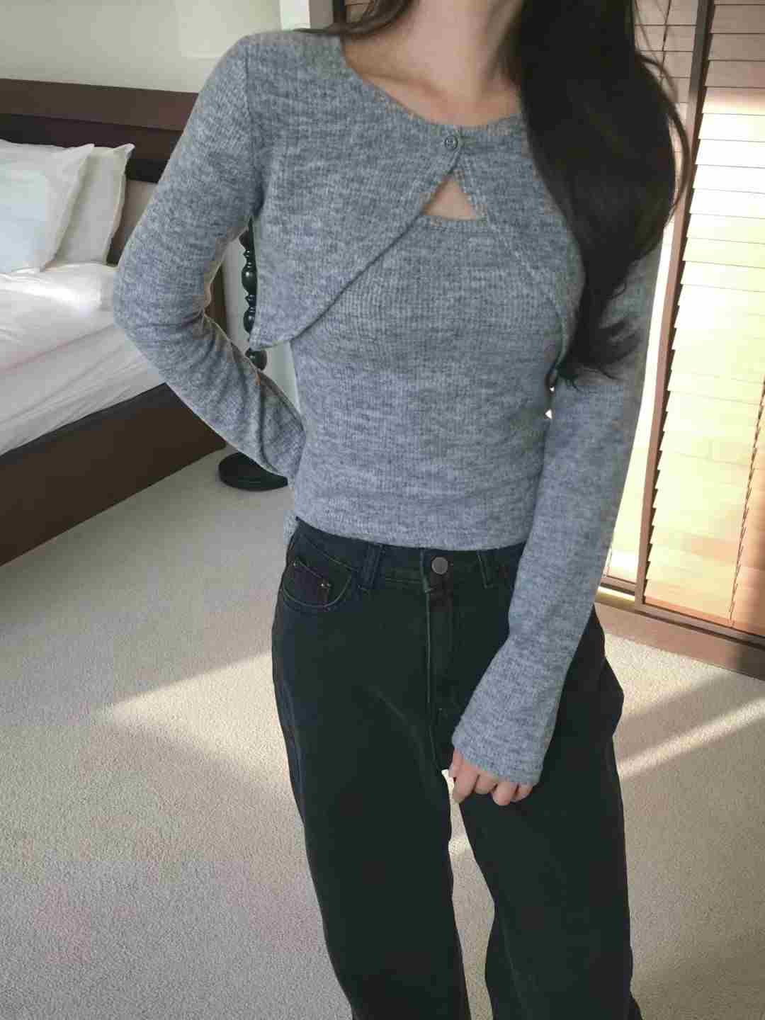 AGATHE東大門㊣代購女士新品休閑25秋冬時尚真品熱賣套裝紐扣AGATHE套裝