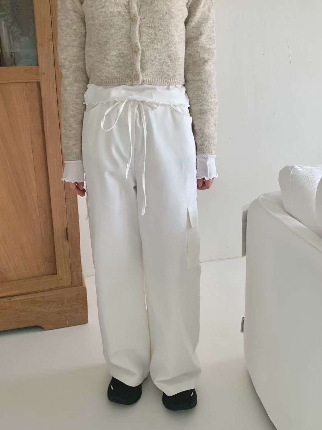 AGATHE韓國直郵㊣女裝新款時尚真品職業推薦25秋冬人氣休閑褲AGATHE休閑褲