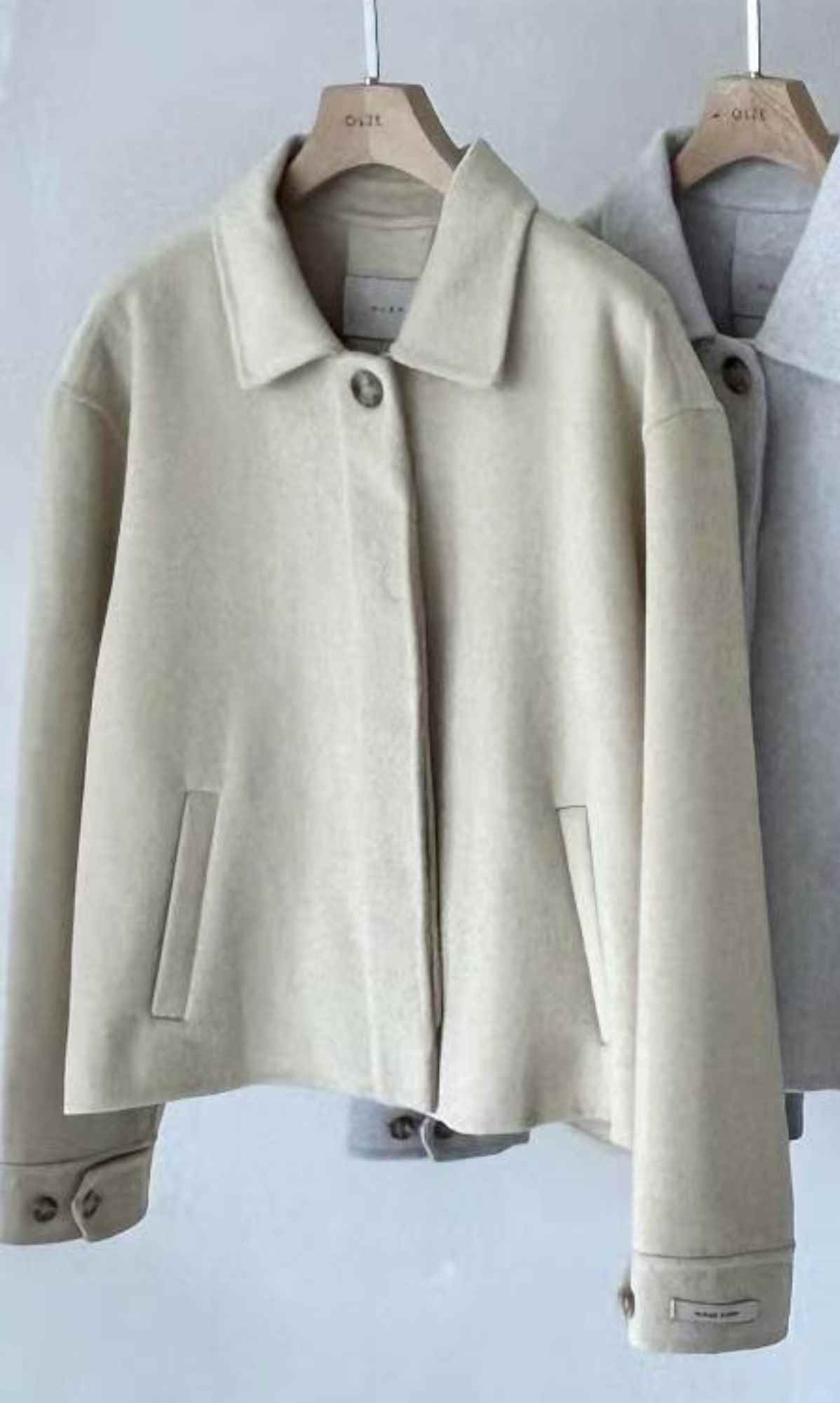 OLZE-올제-T韓國直郵㊣女裝新品真品時尚休閑職業短款大衣OLZE-올제-T短款大衣