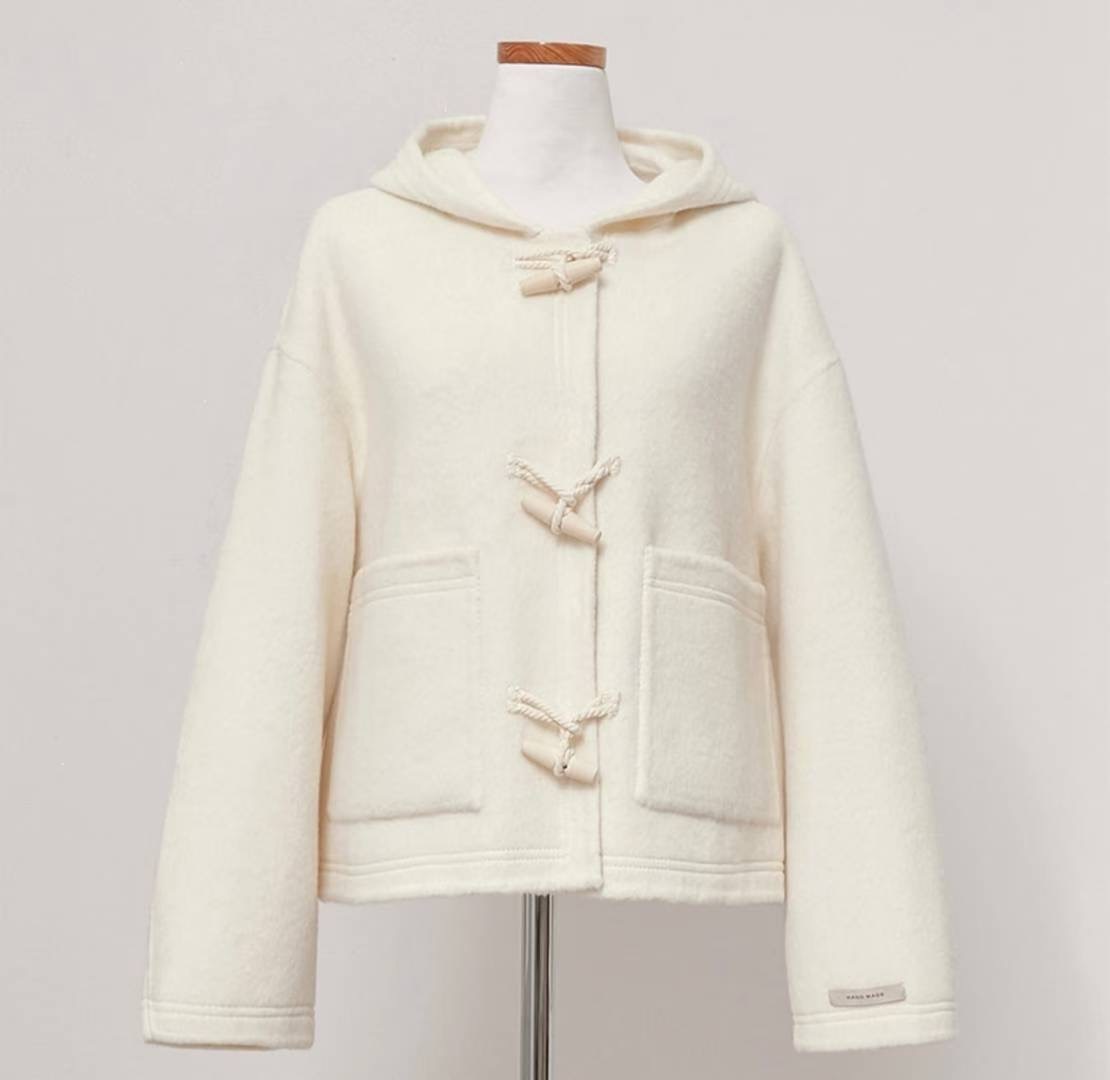 OLZE-올제-T東大門㊣代購女士新款人氣25秋冬熱賣短款大衣OLZE-올제-T短款大衣