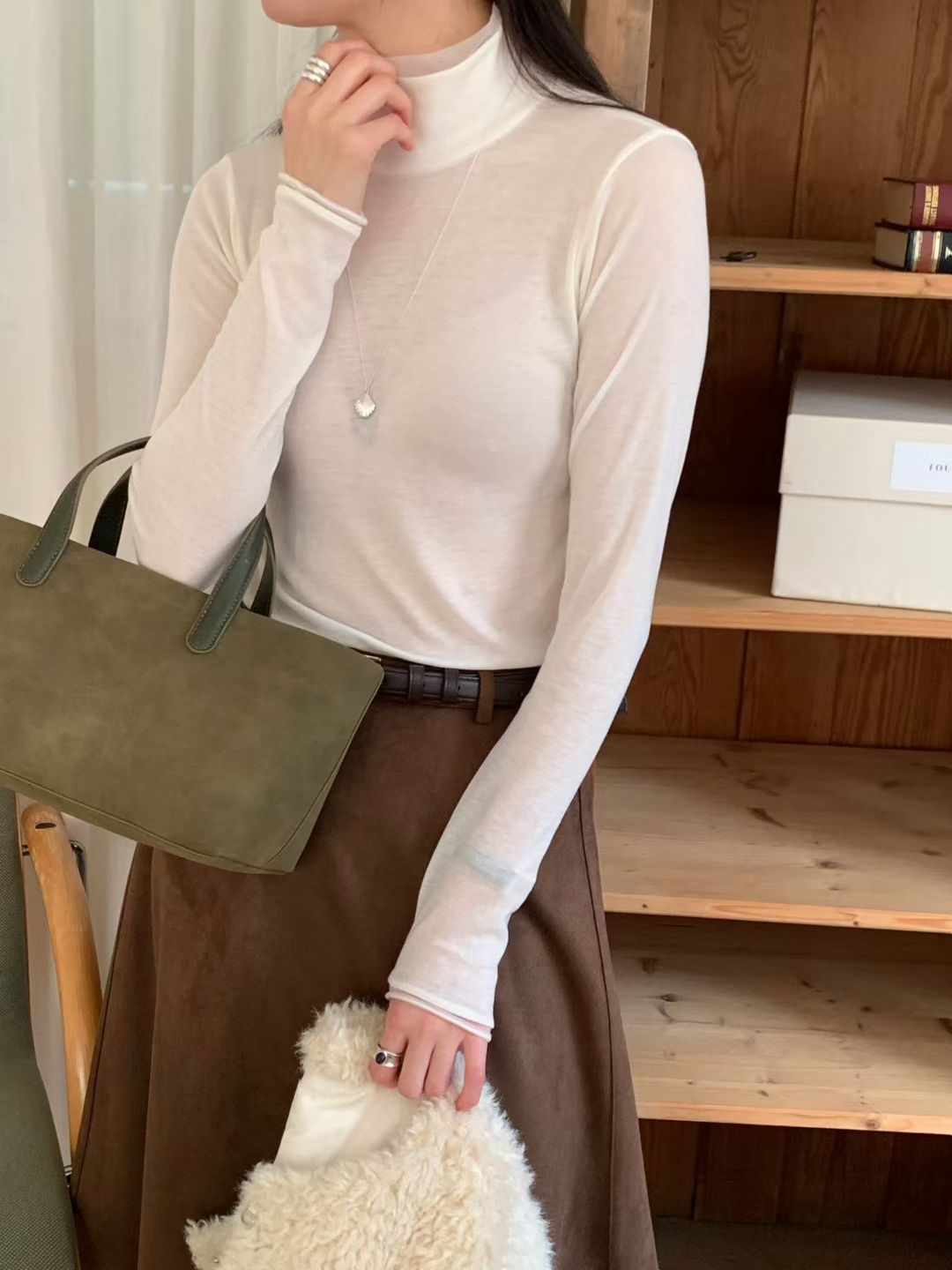 SIGNATURE東大門㊣代購女裝新款時尚職業熱賣推薦休閑長袖T恤SIGNATURE長袖T恤