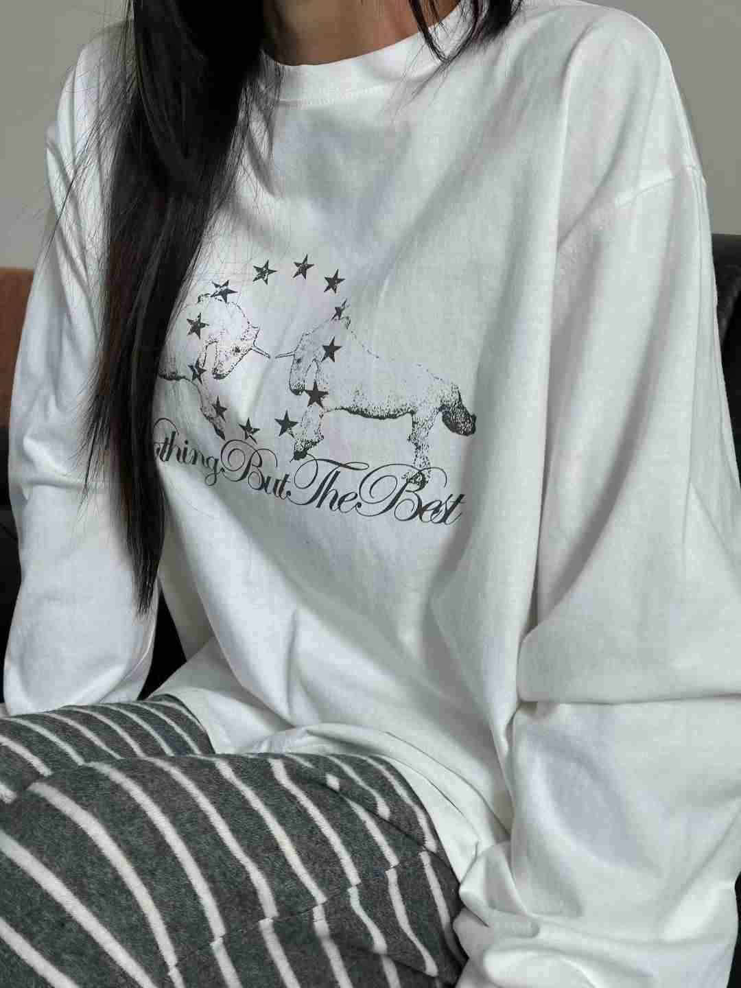 EVERY MOMENT東大門㊣直郵女裝新品休閑熱賣職業25秋冬長袖T恤EVERY MOMENT長袖T恤