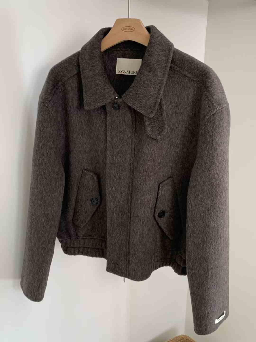 SIGNATURE東大門㊣實拍女士新款熱賣推薦時尚休閑25秋冬短款大衣SIGNATURE短款大衣