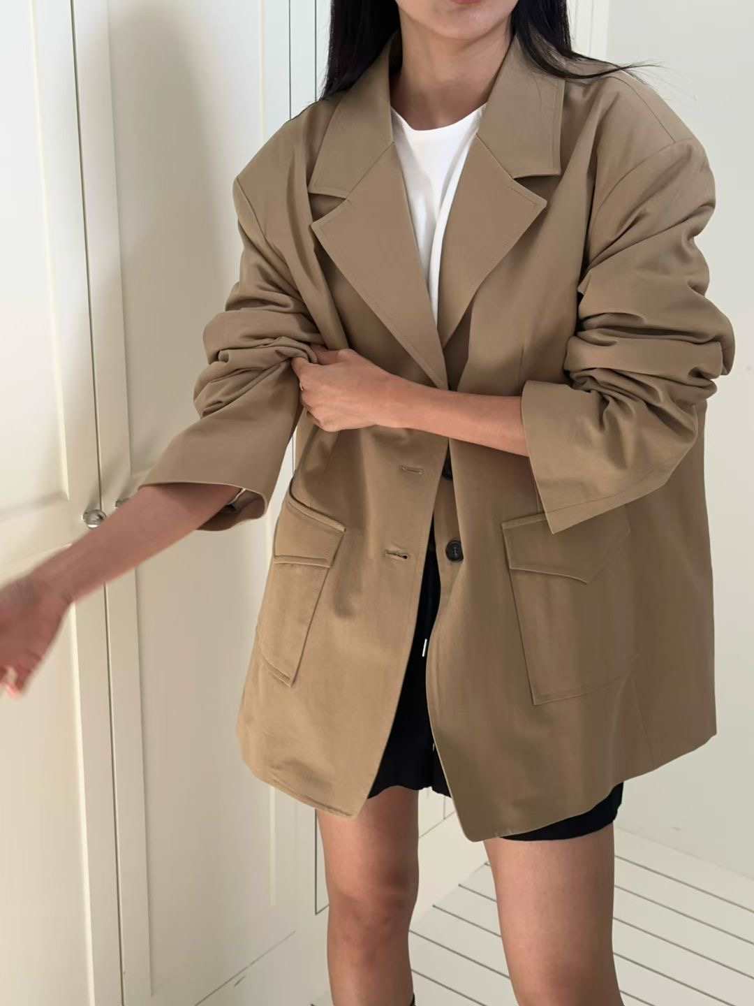 EVERY MOMENT韓國直郵㊣女士新款真品熱賣休閑時尚25秋冬夾克EVERY MOMENT夾克