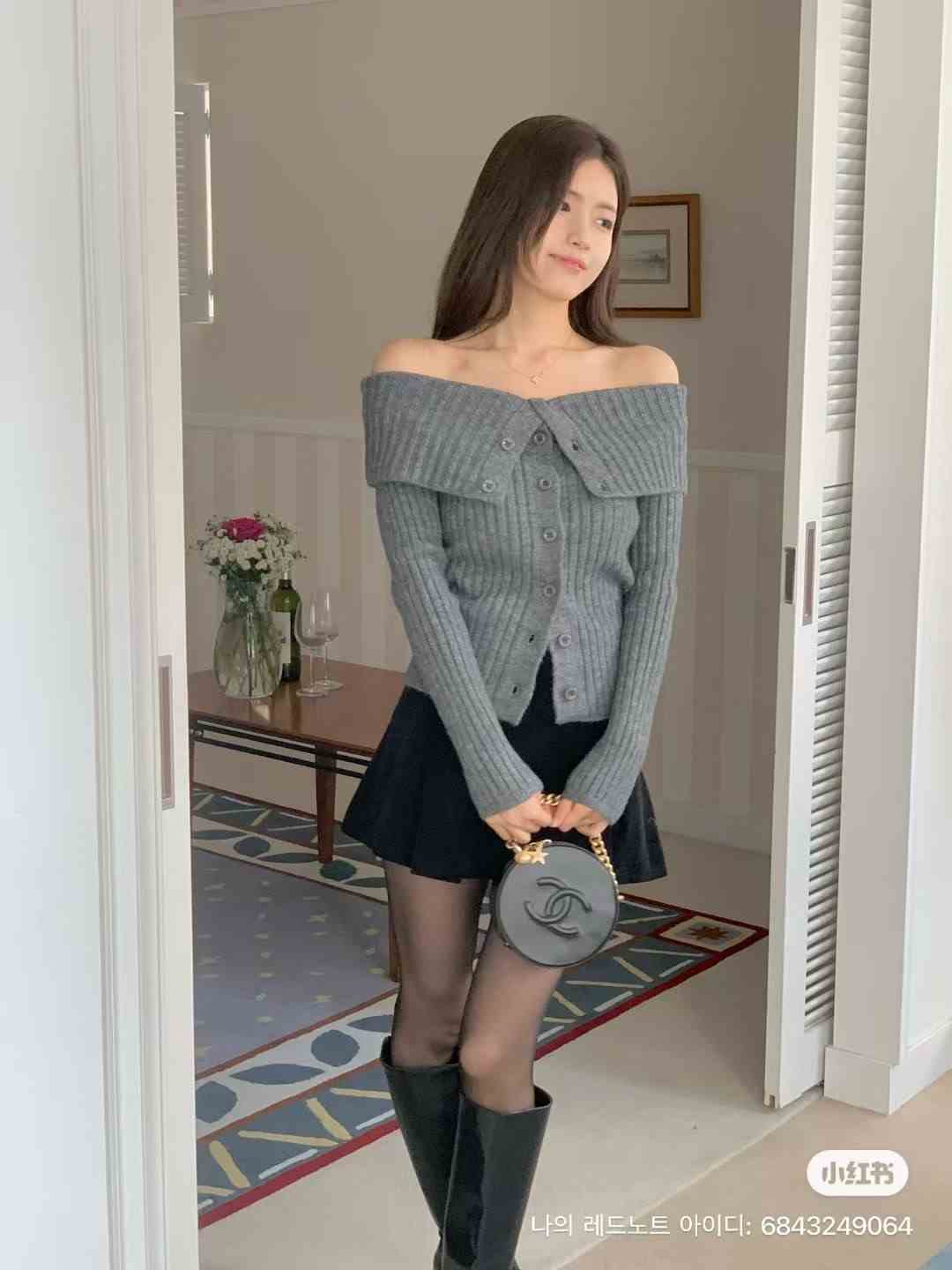 IF YOU韓國代購㊣女士新款時尚人氣熱賣真品針織衫羊毛開衫IF YOU針織衫