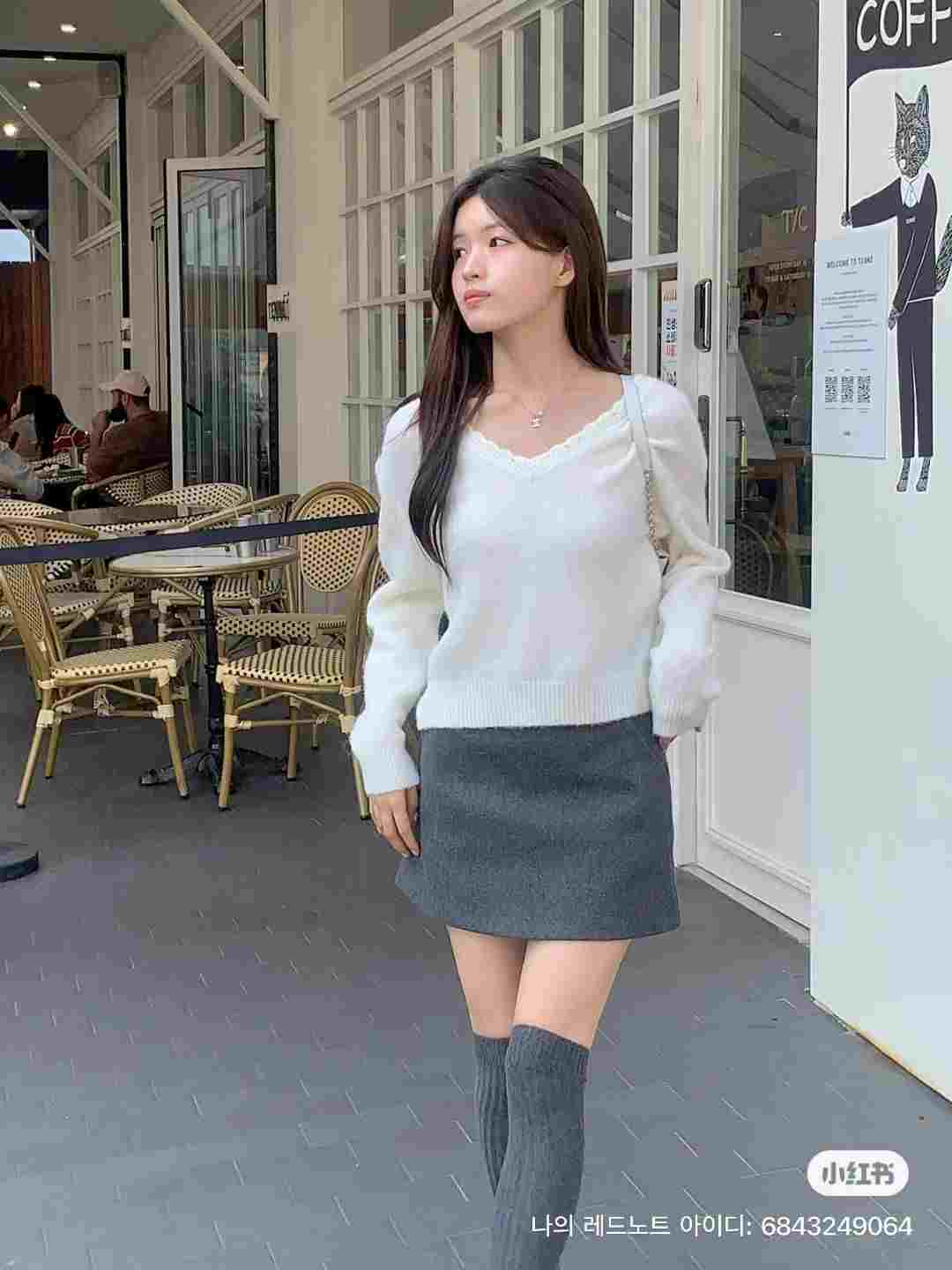 IF YOU韓國代購㊣女士新款時尚推薦熱賣人氣職業休閑針織衫IF YOU針織衫