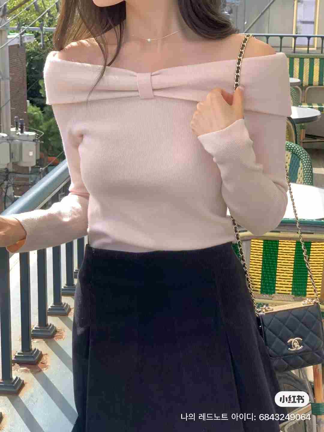 IF YOU東大門㊣直郵女士新款休閑職業真品25秋冬熱賣針織衫IF YOU針織衫