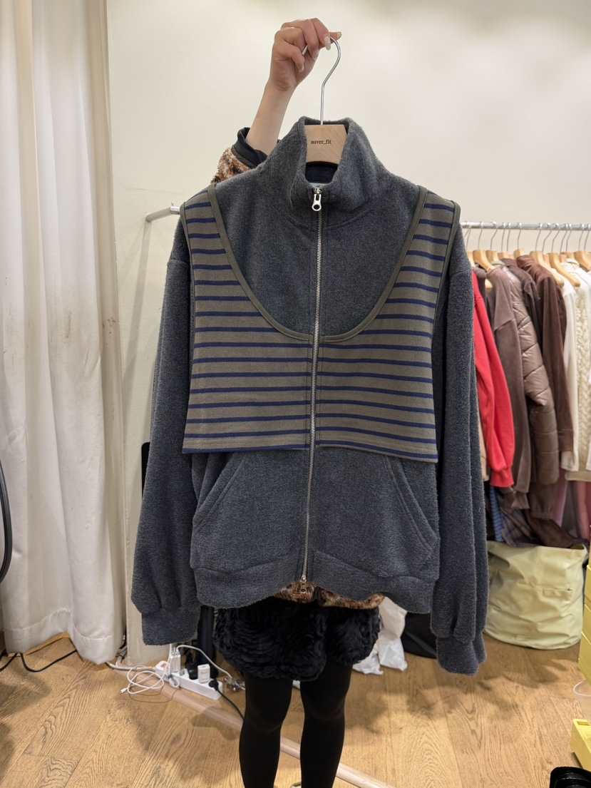 AUVERFIT東大門㊣實拍女裝新款人氣休閑熱賣推薦職業夾克抓絨AUVERFIT夾克