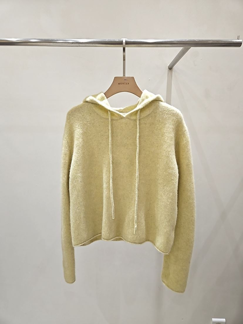 MONTER東大門㊣代購女裝新款25秋冬休閑針織衫連帽針織衫狐貍MONTER針織衫
