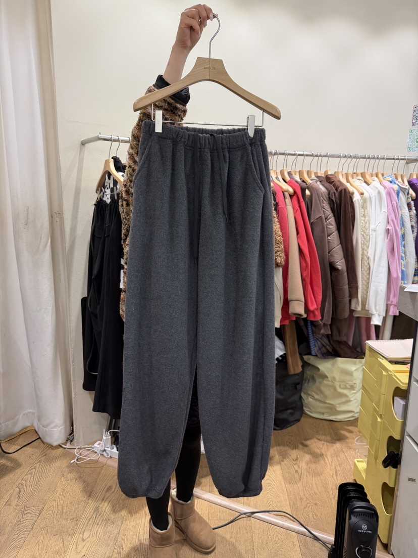 AUVERFIT韓國直郵㊣女士新品真品職業推薦25秋冬休閑褲抓絨AUVERFIT休閑褲