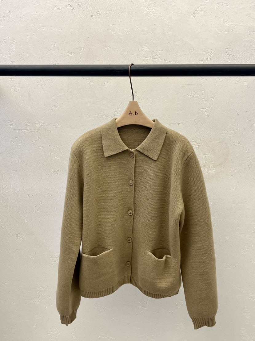AUTUMN BEIGE-Q東大門㊣代購女士新款休閑人氣毛衣開衫紐扣A.b/AUTUMN BEIGE毛衣