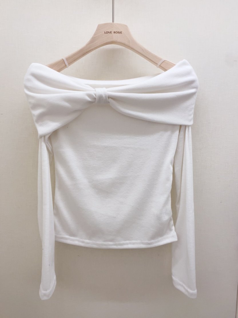 LOVE ROSIE東大門㊣代購女裝新品休閑真品人氣長袖T恤露肩LOVE ROSIE長袖T恤