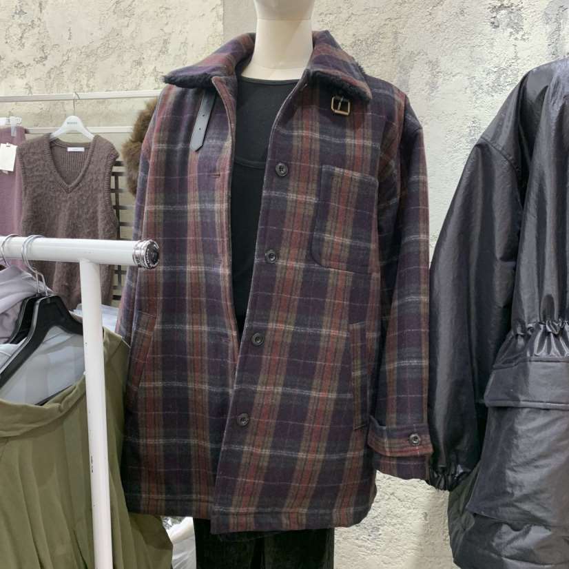 SOLD OUT東大門㊣代購女士新品時尚休閑職業人氣推薦夾克格紋SOLD OUT夾克