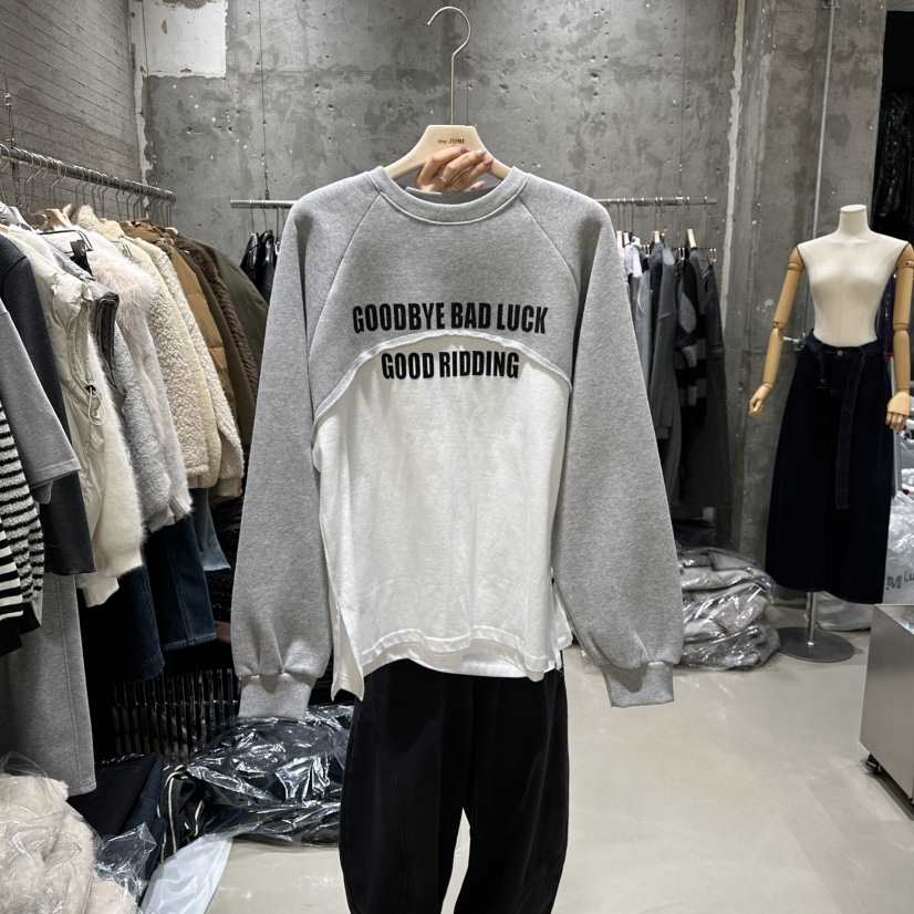 JUNI東大門㊣代購女士新品推薦時尚25秋冬休閑人氣職業衛衣my juni衛衣