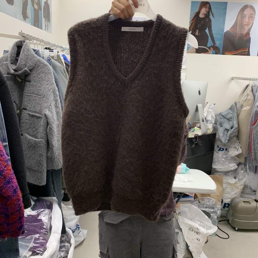 SOLD OUT韓國直郵㊣女士新款時尚25秋冬熱賣真品推薦職業馬甲SOLD OUT馬甲