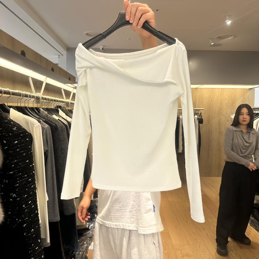 LEFANCY韓國代購㊣女裝新款25秋冬職業時尚休閑人氣長袖T恤LEFANCY長袖T恤
