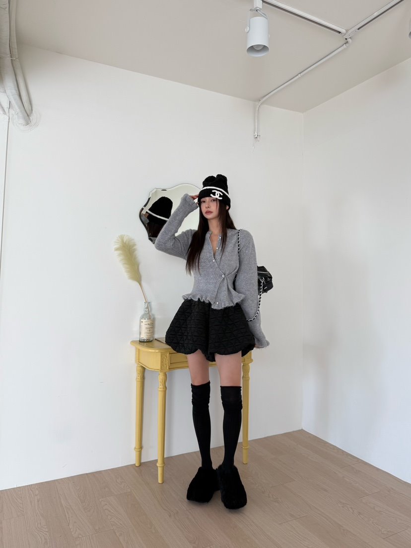 DENVER韓國直郵㊣女裝新款時尚職業人氣休閑熱賣針織衫安哥拉DENVER針織衫