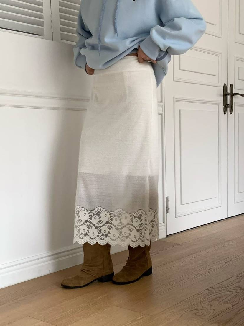 BINUS東大門㊣實拍女士新品推薦人氣熱賣25秋冬半身裙中短裙蕾絲BINUS半身裙/中短裙