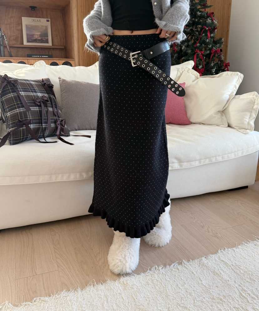 DENVER東大門㊣代購女裝新品真品25秋冬推薦職業長裙不含腰帶DENVER長裙