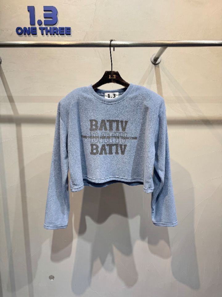 1.3東大門㊣實拍女裝新品職業推薦熱賣真品人氣25秋冬長袖T恤1.3長袖T恤