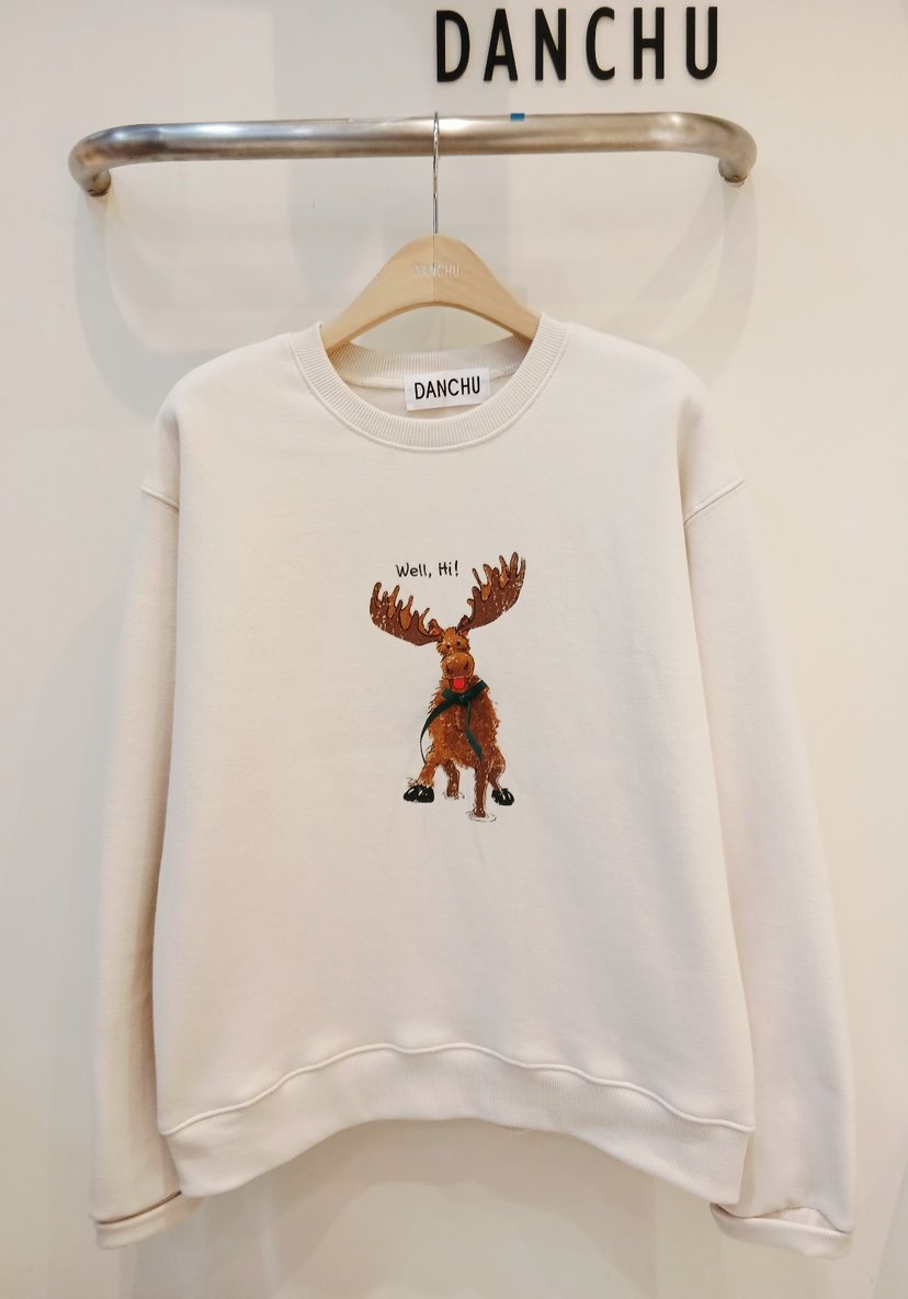 DANCHU韓國代購㊣女士新品時尚推薦職業休閑人氣衛衣加絨羊毛DANCHU衛衣