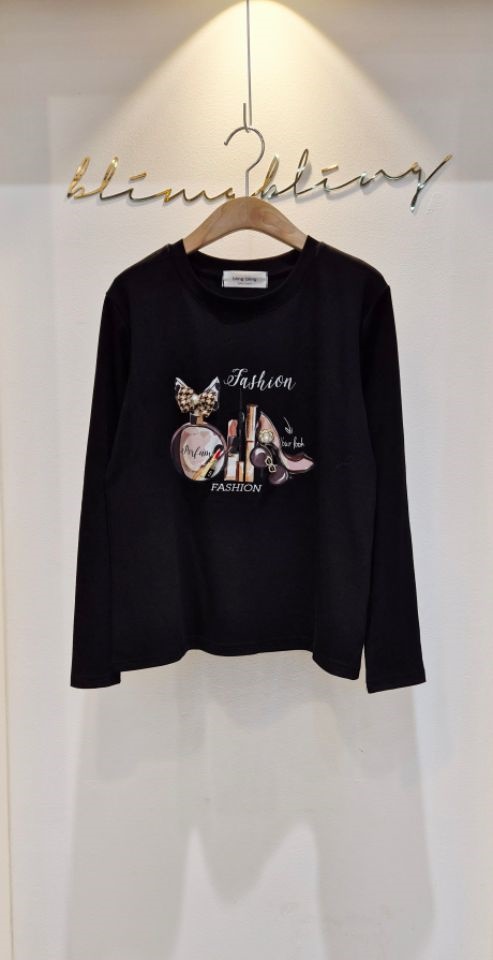 BLING BLING-S東大門㊣實拍女士新款職業休閑25秋冬長袖T恤BLING BLING-S長袖T恤