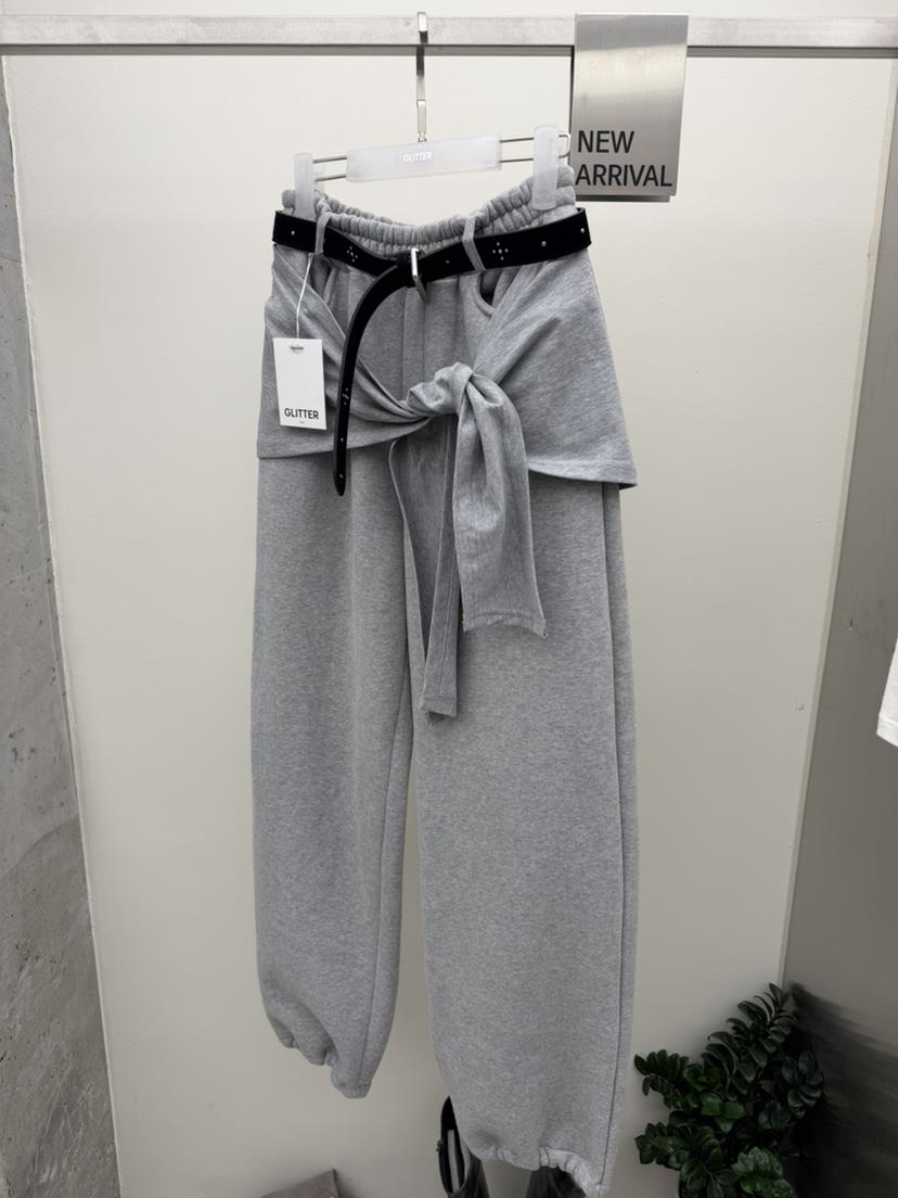 GLITTER東大門㊣代購女裝新款推薦真品人氣時尚休閑褲不含腰帶GLITTER休閑褲